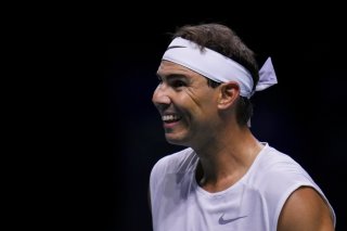 Rafael Nadal à l'entraînement avant le début de la Coupe Davis. KEYSTONE/AP/Manu Fernandez